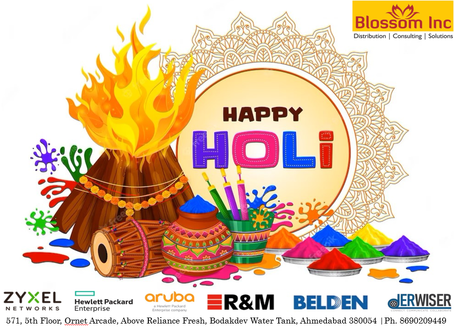 Happy and prosperous Holi, a poster of a festival of colors